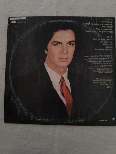 Disco Vinilo Camilo Sesto Amaneciendo Edición 1980 (Usado)