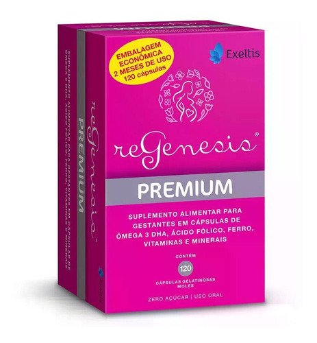 Regenesis Premium 120 Capsulas Ótima Vitamina Para Gestantes