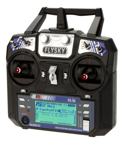Flysky Fs-i6 Afhds - Transmisor De Radio (2 A 2,4 Ghz, 6 Can