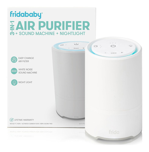 Purificador De Aire 3 En 1 + Sonido + Luz De Noche|