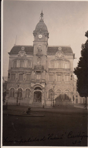 Brasil Antigua Fotografia Municipalidad Curitiba Parana Raro