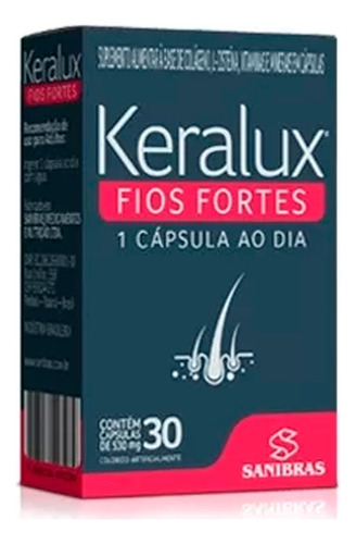 Keralux Fios Fortes - 530mg (30 Caps) - Sanibras