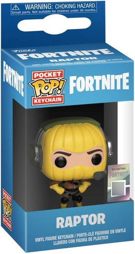 Imagen 2 de 2 de Funko Pop Llavero Raptor Fortnite
