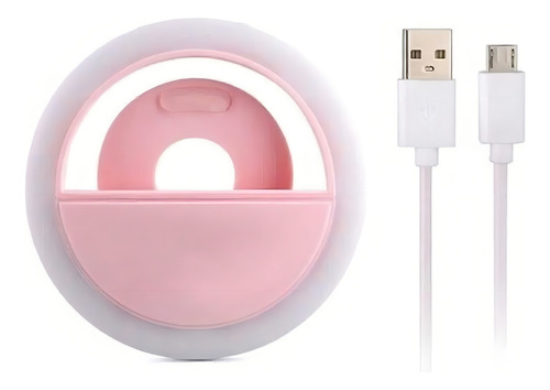 Clip universal para teléfono móvil Right Light para selfies, color rosa