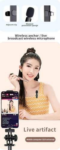 Micrófono Lavalier Inalámbrico Para iPhone iPad