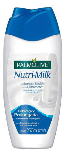 Jabón líquido Palmolive Nutri-Milk Humectación Prolongada fragancia natural en botella 250 ml