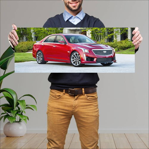 Cuadro 30x80cm Auto 2016 Cadillac Cts V Auto 47