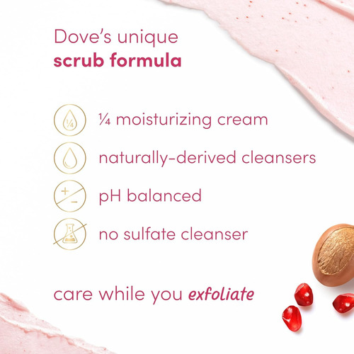 Crema Dove Exfoliante Granada Y Shea Butter 298ml Americana