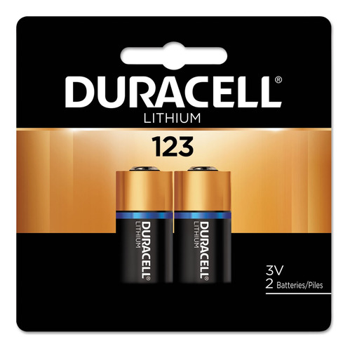 Duracell Dl123ab2bpk - Batera De Litio De Alta Potencia, 123