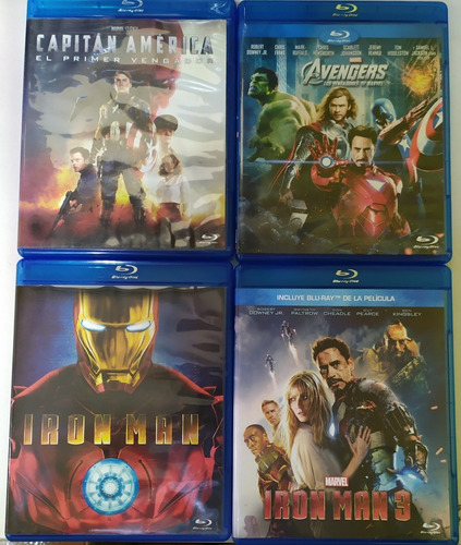 Blu Ray Avengers Iron Man Thor America Marvel Dc Originales