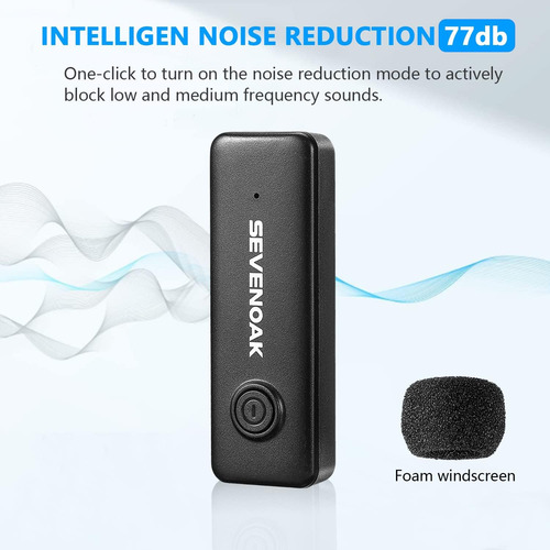 Micrófono Lavalier Inalámbrico Sevenoak, Cable Inalámbrico U