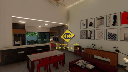 Imagem 12 de 19 de Lançamento!! Casa Linear Com Design Moderno No Condomínio Alphaville Em Rio Das Ostras!! - Ca2182