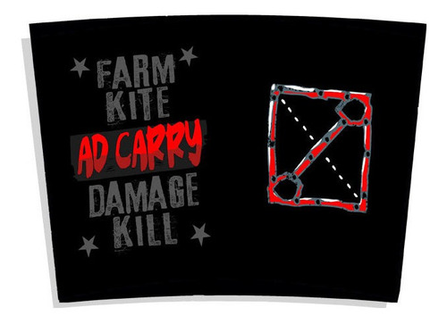 Kit Copo E Caderneta League Of Legends Ad Carry Video Game