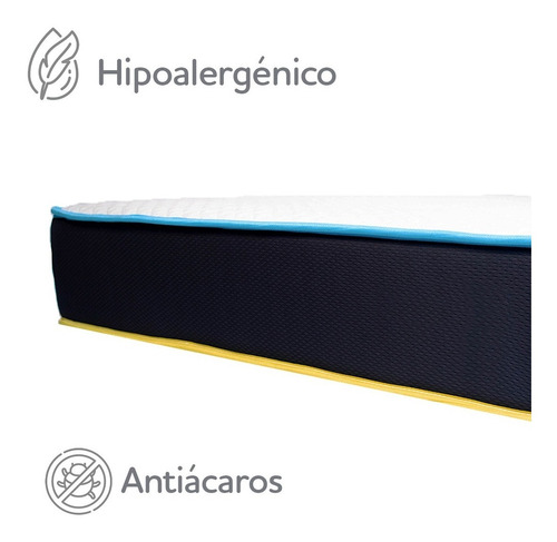 Imagen 7 de 10 de Colchón Nano Memory Matrimonial Flip Con 2 Caras 2 Firmezas