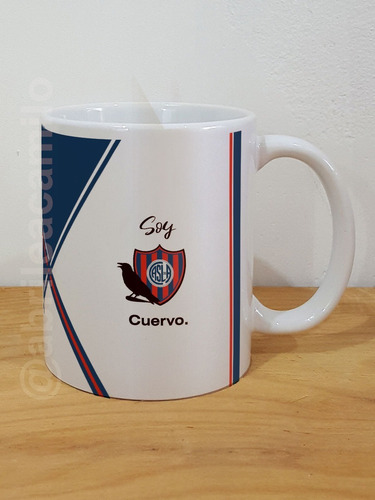 Taza San Lorenzo Soy Cuervo Cerámica Importada Orca