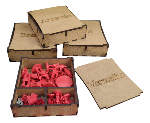 Organizador (insert Mdf) Para Catan: Mercadores E Bárbaros