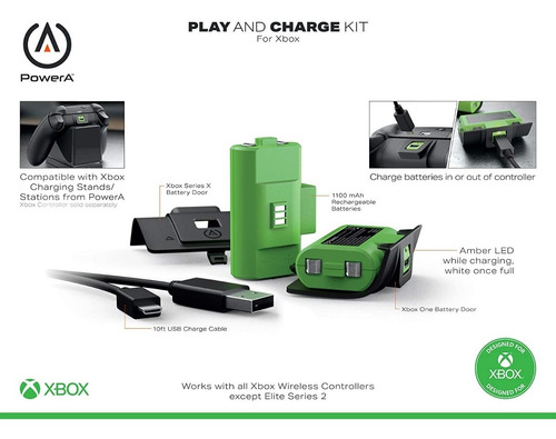 Imagen 5 de 5 de Kit Carga Y Juega Para Xbox Series X | S / Xbox One