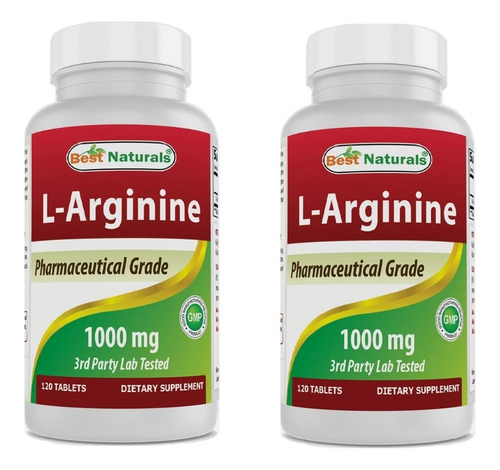 L Arginina 1000mg Americano Puro Sin Gluten Promo 2 Frascos