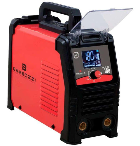 Inversora Máquina De Solda Elétrica Bambozzi Bivolt 180a Cor Vermelho Frequência 50/60 110V/220V