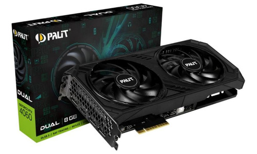 Tarjeta Video Palit Rtx 4060 8gb Ddr6 Dual Fan Hdmi Dp