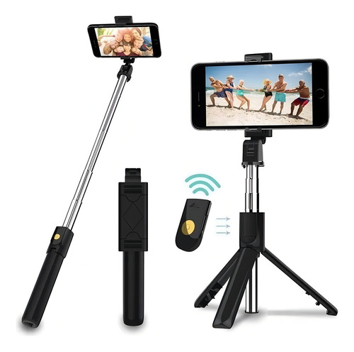 Alitrade K07 palo de selfie negro de 60cm
