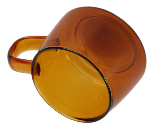 Xícara De Café Transparente Âmbar 12 # 250 Ml De Vidro De Bo