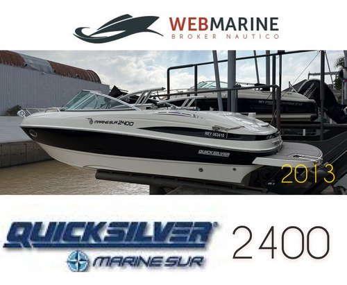 Lancha Cuddy Quicksilver 2400 2013 V8 Volvo 320 Hp Duo Prop