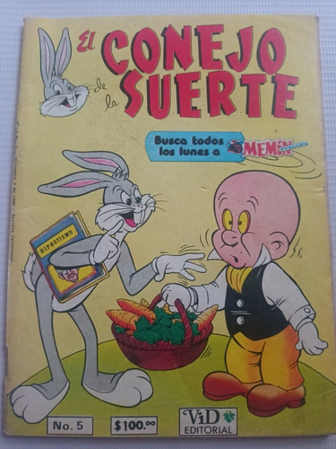 El Conejo De La Suerte Editorial Vid No. 5 Año 1986