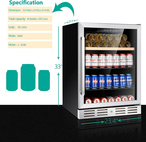 Cava De Vinos Refrigeración Botellas Latas 46 Botellas
