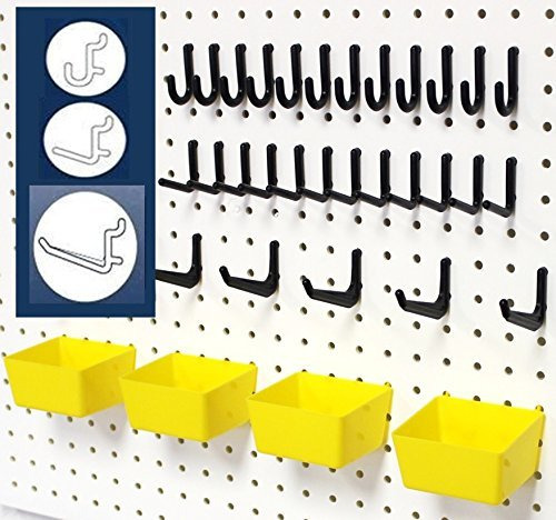 Wallpeg 43 Pc Sistema De Almacenamiento De Tablero De Clavij