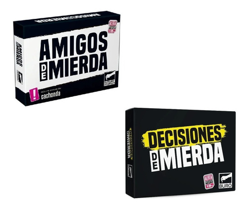 Amigos De Mierda + Decisiones De Mierda Cartas Bureau Fiesta