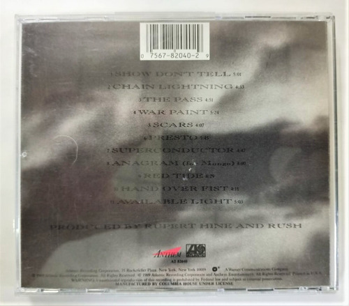 Rush Presto Cd De U S A Casi Como Nuevo (Usado)