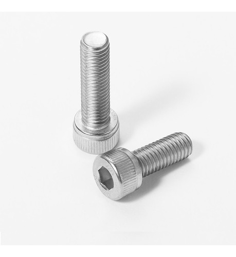 Imagem 3 de 5 de Jogo- 10 Pçs Parafuso Cab Cilíndrica Sext Allen Inox M8 X 70