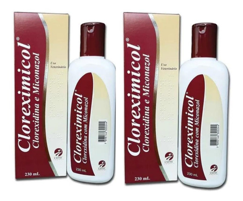 Shampoo Cloreximicol 230ml Kit Com 2 Unidades