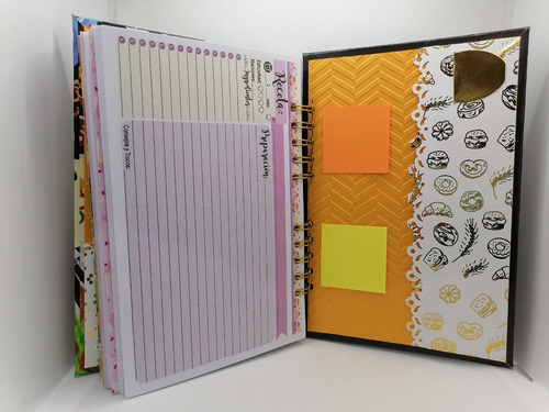 Libreta Recetas Mis Secretos De Cocina Personalizado