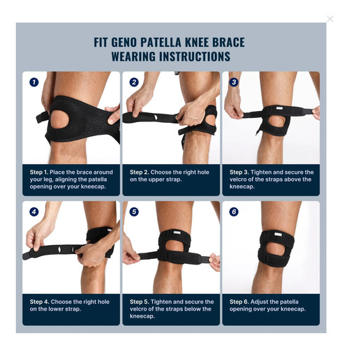 Soporte De Rodilla Deportiva Para Correr Entrenar Grande Negro L