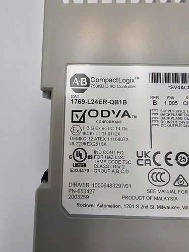Allen Bradley 1769-l24er-qb1b Compactlogix Nuevo Sin Caja