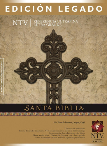 Biblia Ntv Edicion Legado,c/referencias Piel Fina De Becerro