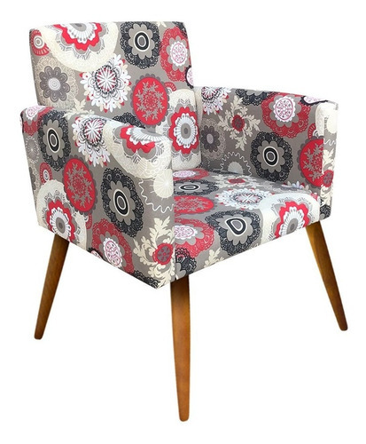 Sillón para pies de 1 plaza D'Rossi Palito Lari, color floral d32 de d23