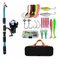 Comprar Caña De Pescar Telescopica Kit Completo Cebos, Anzuelos