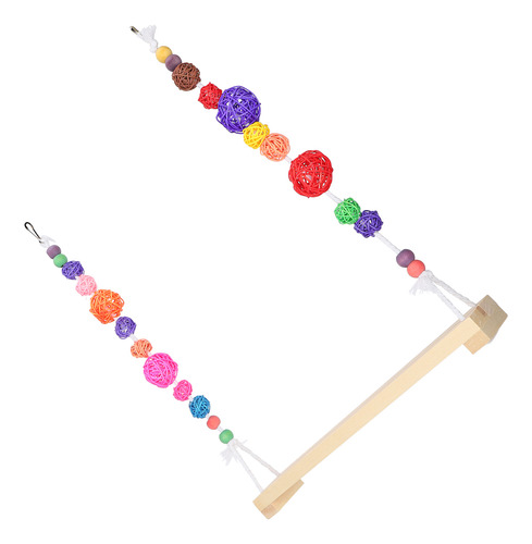 Columpio Suspensible Para Gallinas, Percha De Madera, Colump