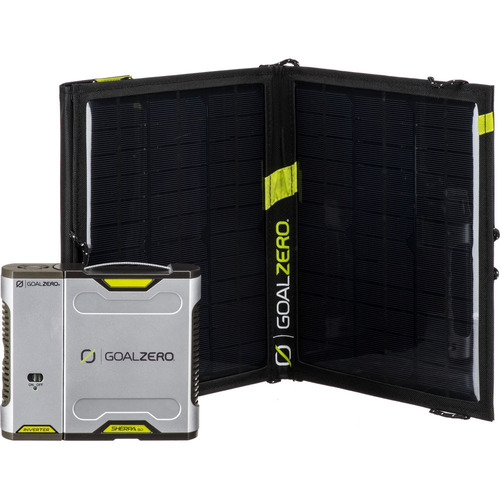 Kit Carga Portatil Solar Sherpa 50 + Panel Solar Camping  