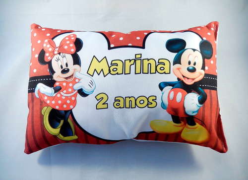 10 Almofadas Personalizadas Minnie - Mickey