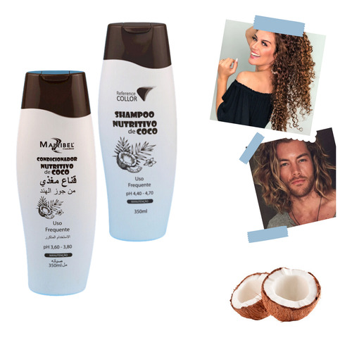 Kit Dia À Dia -coco -shampoo + Condicionador 350ml Mairibel