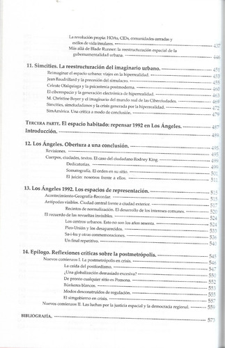 Postmetrópolis Estudios Ciudades Y Regiones / Edward W. Soja (Usado)