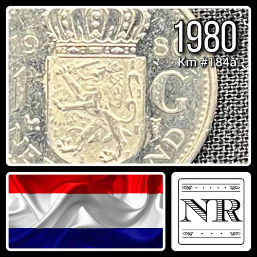 Holanda - 1 Gulden - Año 1980 - Km #184 A - Juliana