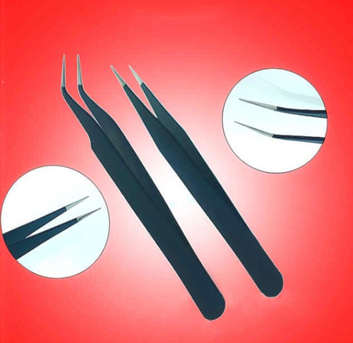 Kit 2 Pinza De Bruselas Curva Y Recta