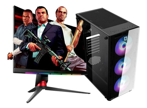 Imagen 1 de 7 de Pc Armada Gamer Amd Ryzen 7 5700g 16gb 3200 480g Nvme