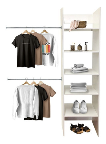 Closet Verona Entrepañera Premium Ajustable Color Blanco