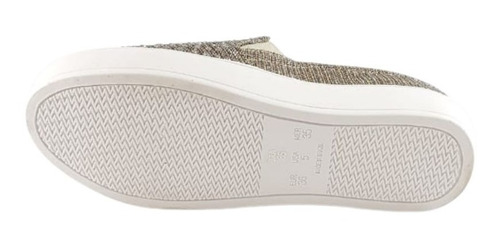 Tenis Sem Cadarco Feminino De Enfiar O Pe Slip Dourado Max